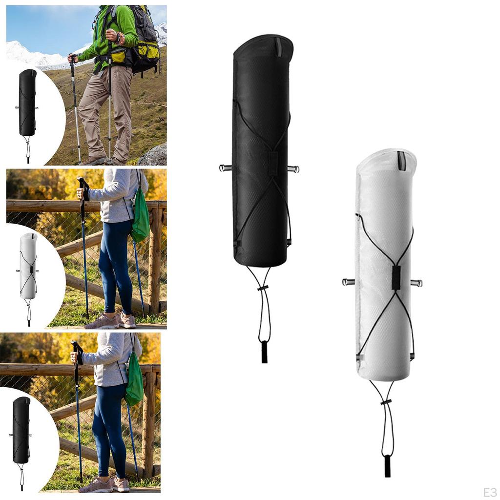 Trekking Poles Carry Bag Backpack Accessory Drawstring Closure Outdoor Hiking Sticks Organizer for