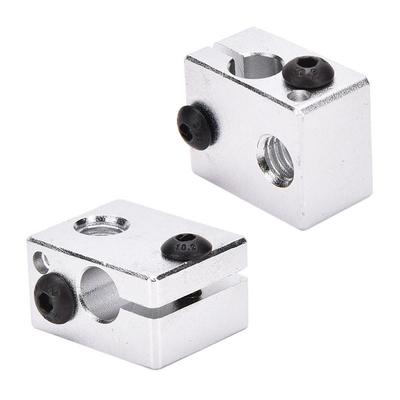 Aluminium Heat Block For 3D Printer V6 J-head Makerbot MK7//MK8 Extruder `