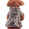 Pet Dogs Leopard Dress Tops Puppy Cotton Hoodie Clothes