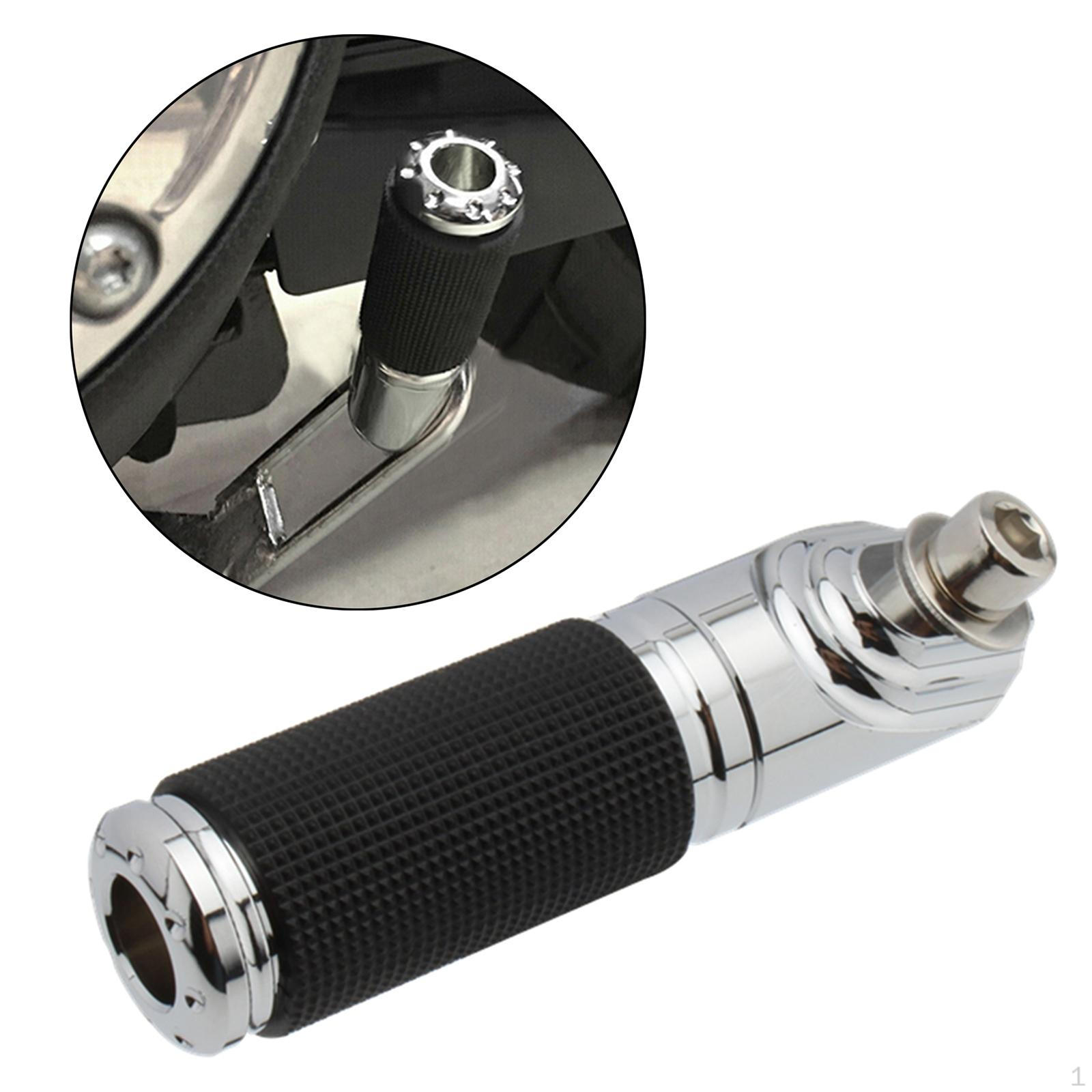 1 Set Motorcycle Kickstand Extension Chrome