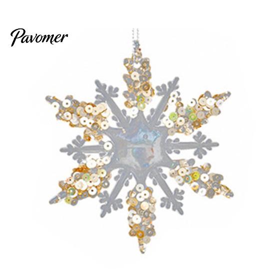 Decorative Tree Hanging Charms Faux Crystal Christmas Ornaments for Tree, Clear Snowflake/Starfish/Heart/Bird/Horse Decoration Decorations with