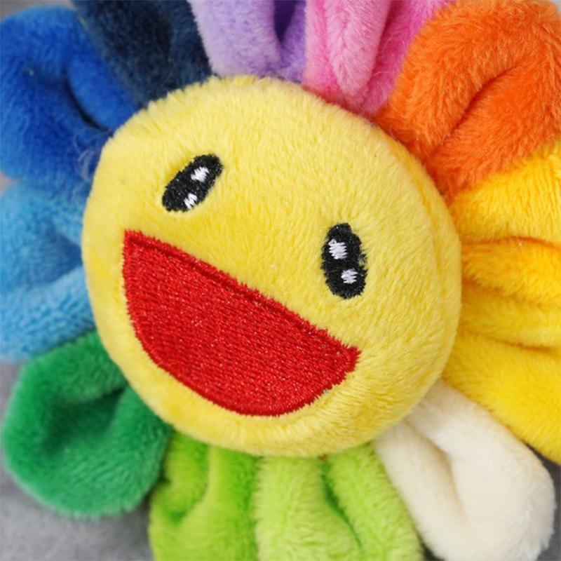 Plysj Nøkkelringer Solsikke Bilnøkkelring Brosje Solsikke Nøkkelring Veskeanheng