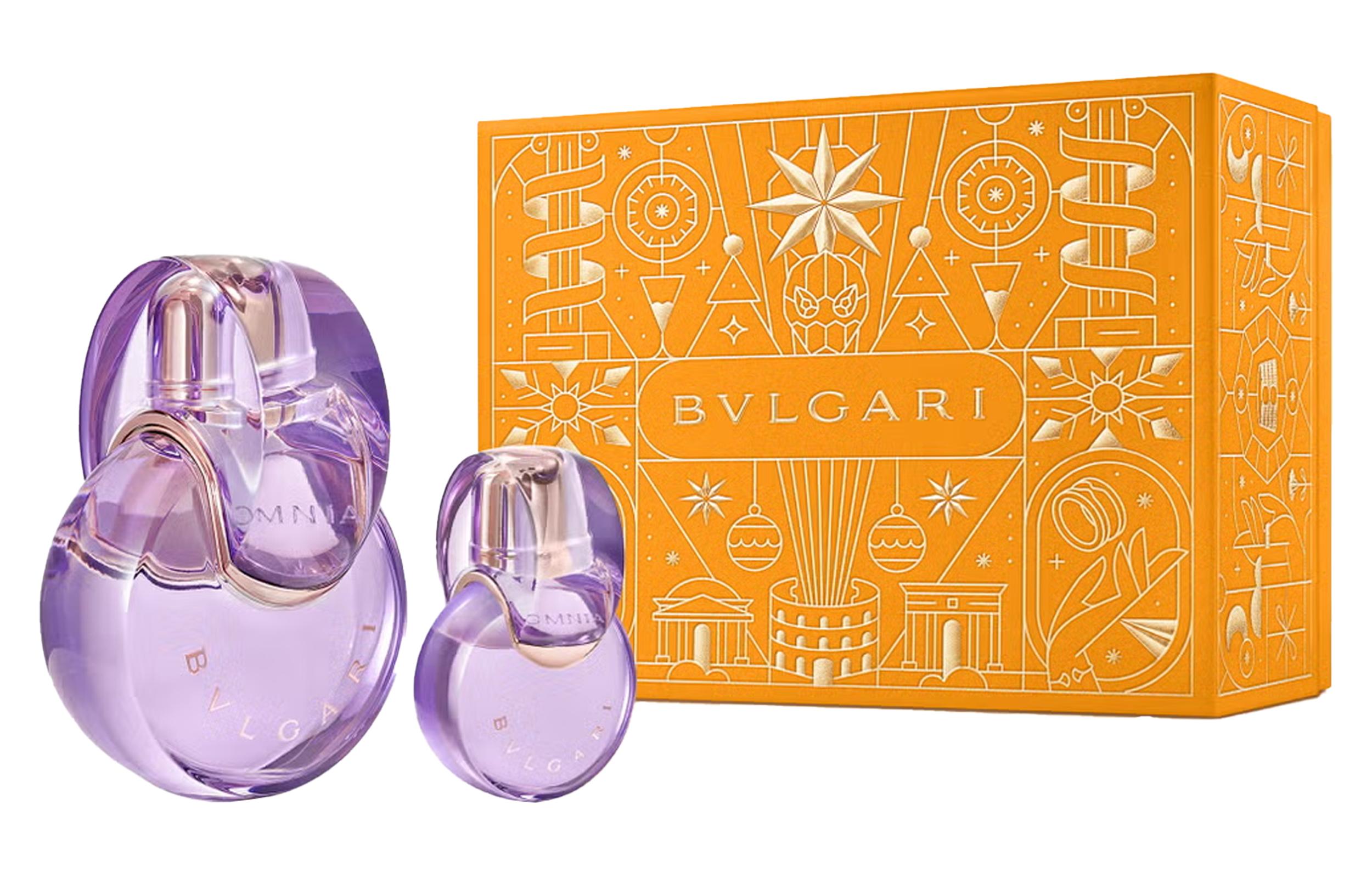 BVLGARI Limited Omnia Amethyst Perfume Sets Eau De Toilette Greenleaf Rose 15ml+100ml Perfume 15ml+Perfume 100ml