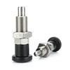 M8 M10 M12 M16 M20 M24 Fine Thread Black Self Locking Index Bolts Plastic Knob Stainless Steel Indexing Plunger With Nut