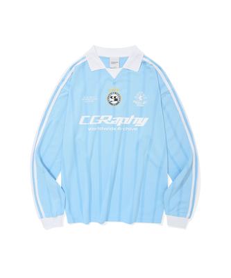 CGP Jersey Collar Long Sleeve_Sky Blue