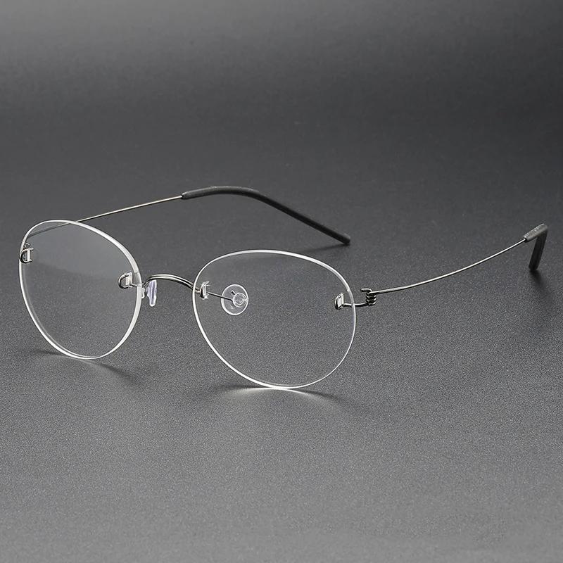 

Round Glasses for Women Vintage Anti Blue Light Blocking Glasses Men Ultralight Screwless Computer Eyepiece Luxury Korean Style ANTI BLUE LIGHT