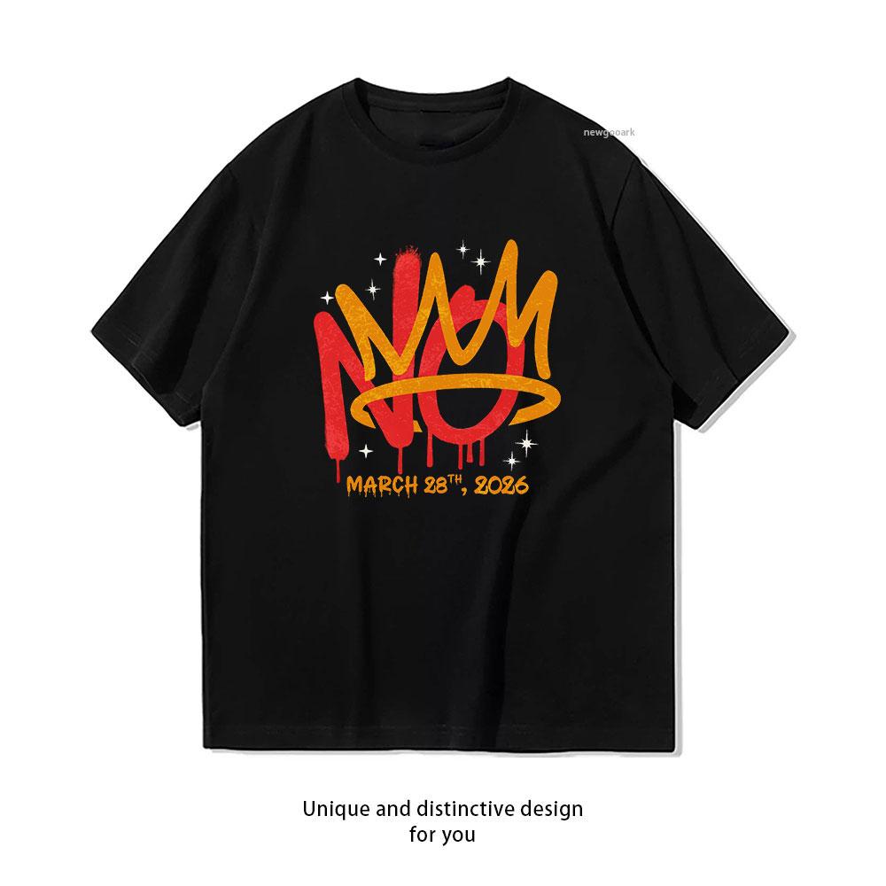 No Kings in America March 28 2026 No Kings Day Classic TShirt Women Unisex Casual cotton printed t shirts S