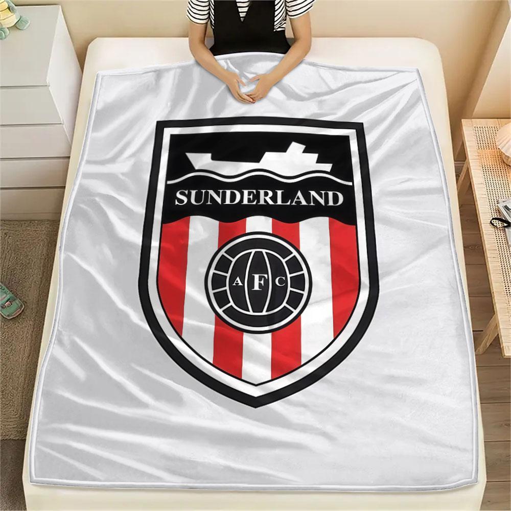 1PC Sunderland A.F Patterned Flannel Blanket Suitable For All Seasons for Home Decor Warmth and Comfort Gifts Holiday Present