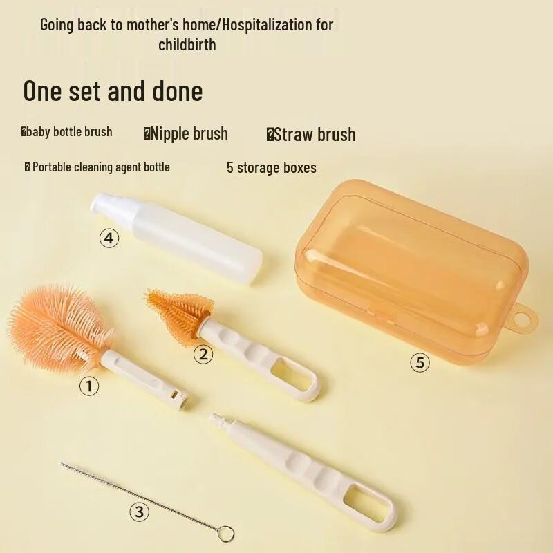 HOY BELL Baby Bottle Cleaning Brush Set