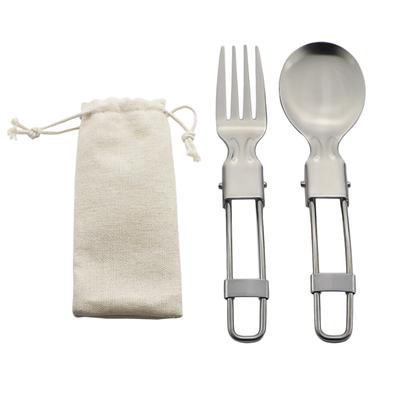 Geschirr Besteck Set für Löffel Tragbares Geschirr Edelstahl Besteck Outdoor Kochen Lieferungen