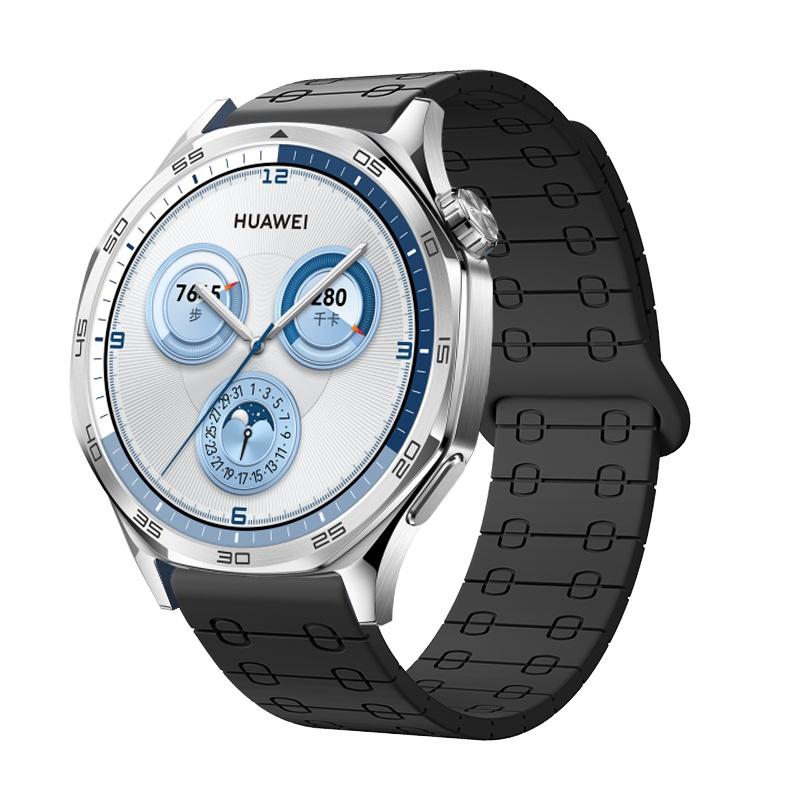 Silicone Band For Huawei Watch GT 6 GT6 Pro 46mm Strap Magnetic Loop Correa For Huawei Watch 5 Pro 4 3 GT6 GT5 GT4 GT3 GT2 GT2e