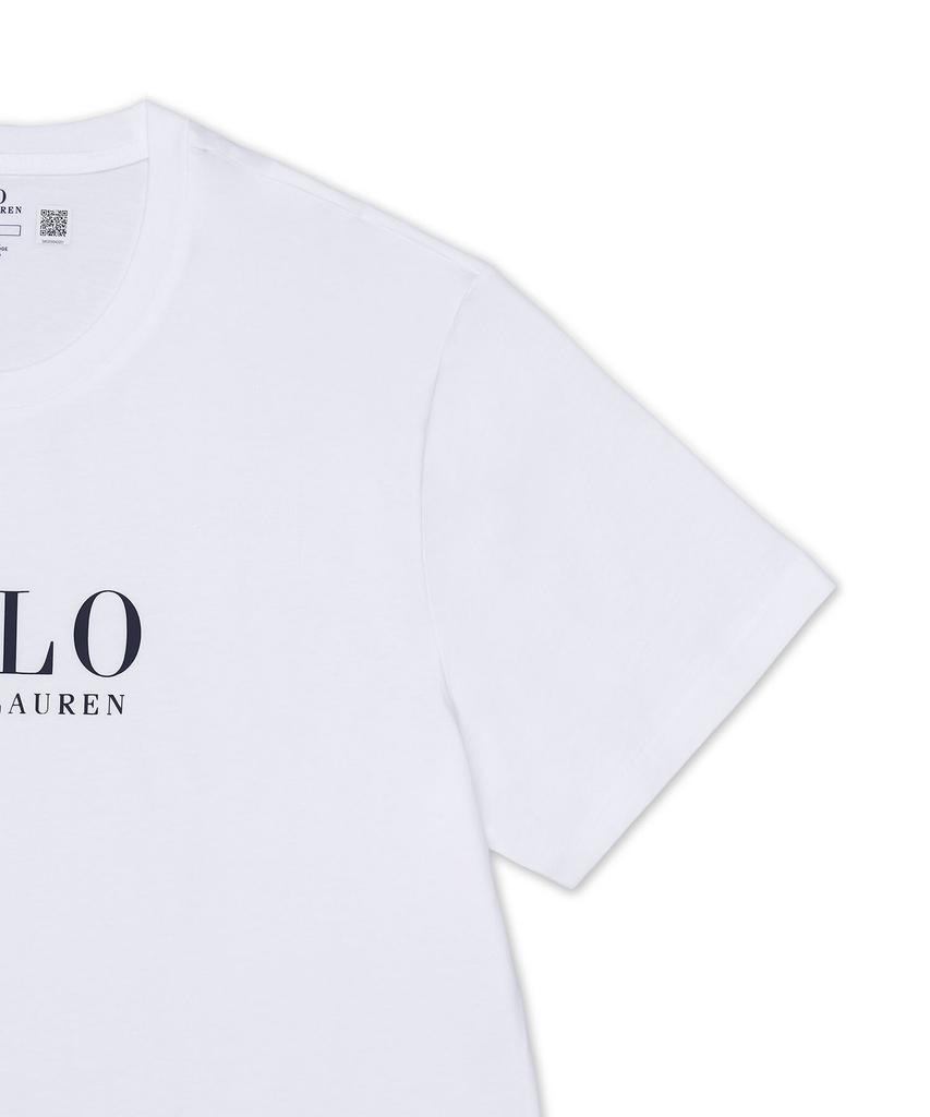 POLO RALPH LAUREN Logo Cotton Jersey Slip Shirt - White