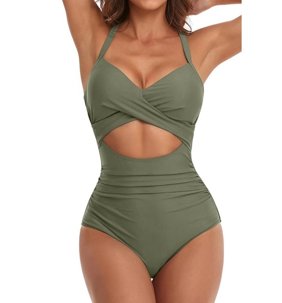 One-piece swimsuit women's sexy hollow bikini backless tight