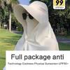Sunshade Sun Hat with Large Shawl Neck Flap for Outdoor Activities Adjustable Neck Covering Stylish Neck Flap