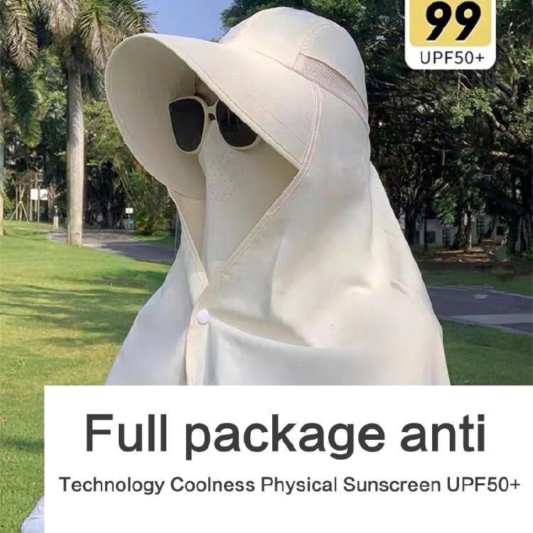 Sunshade Sun Hat with Large Shawl Neck Flap for Outdoor Activities Adjustable Neck Covering Stylish Neck Flap
