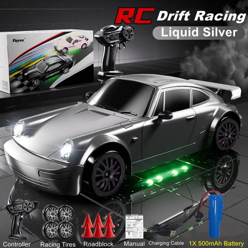 Rc Drift Car Remote Control Race Cars With Led Lights Professional High Speed 4x4 Racing Vehicle Model Toys Gifts For Kids