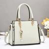 New Plaid Fashion Patchwork Handbag with Large Capacity Single Shoulder Bag with High Appearance Level Female Bag