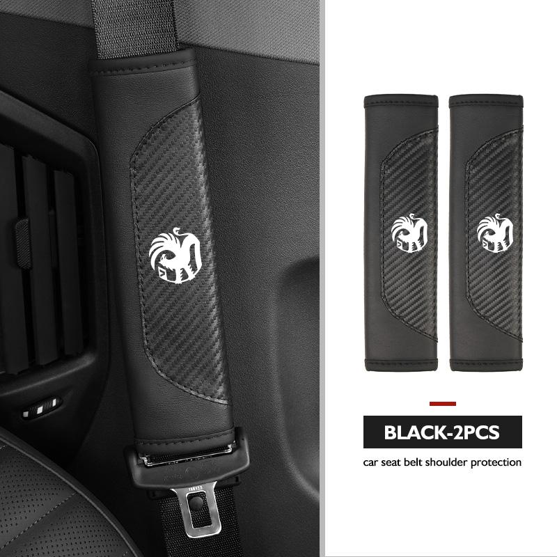 For Vauxhall Leather Car Seat Belt Shoulder Cover Safety Belt Protective Cover Accessories Corsa VXR Crossland Combo Life Astra