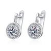 New Moissanite 925 Sterling Silver Earrings Luxury Fashion for Women Wedding Jewelry Classic Female Accessories Birthday Gifts