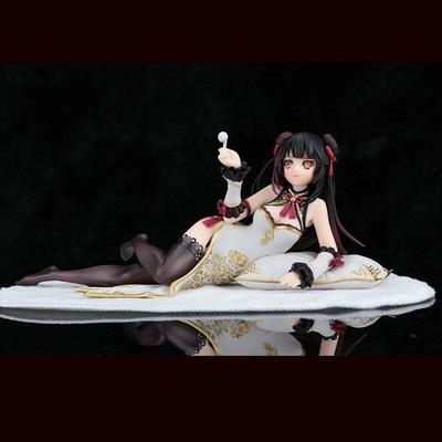 Anime DATE A LIVE Tokisaki Kurumi Lying Position White PVC Figure New No Box Toy