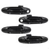 4 Pieces Front Left Exterior Door Handle | Black, Right Handle, Direct