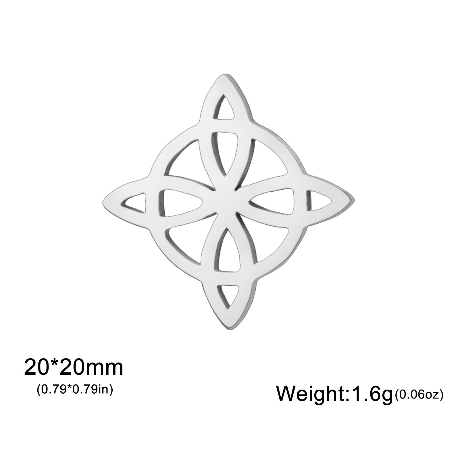 

Teamer Irish Witch Knot Stainless Steel Pin Brooch for Women Men Celtics Knot Amulet Vintage Jewelry Clothing Accessories