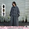 Women's Stand-Collar Wool Toggle Coat