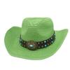 Color summer sunscreen straw hat jazz hat European and American western new fashion outdoor sunshade sunscreen denim