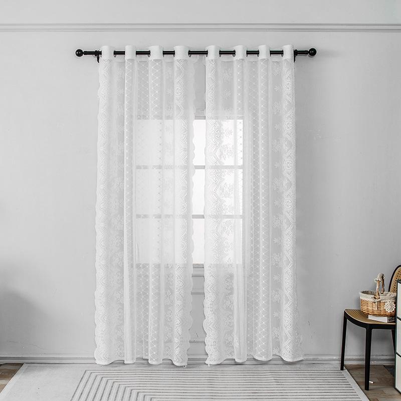 Stylish Simple Lace Curtains Curtains Living Room Bedroom Warm Curtains French Lace Curtains