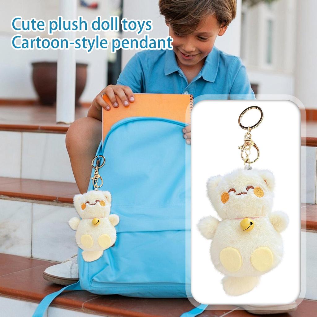 Bell Figurine Backpack Ornament Plush Toy Keychain Ornament Doll Machine Doll