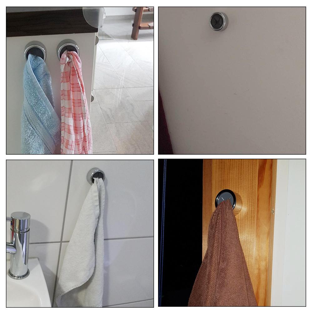 3Pcs Kitchen Towel Hooks Self Adhesive Towel Hooks for Bathroom Shower Kitchen