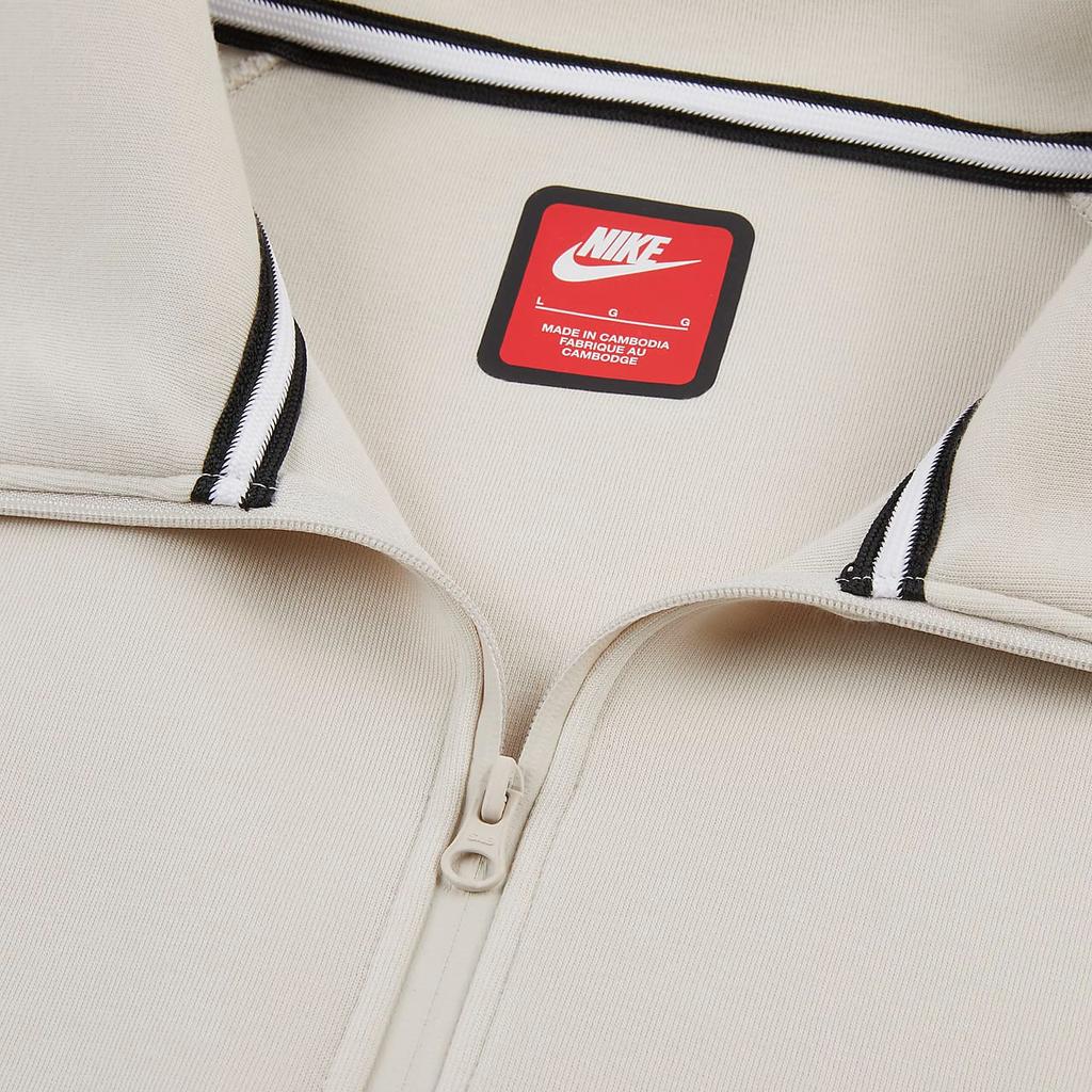 New Nike TECH Futura Sweatshirt Men's Light Earth Brown/Light Earth Brown FZ7569-104