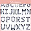 Large Balloons Letter 40 Inch Silver Helium Air Foil Birthday Party Wedding