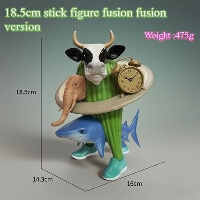 Tung Tung Tung Sahur Tralalero Tralala Monstre Italien Brainrot Fusion Edition Anime Action Dessin Animé Ornement Jouet Amusant Cadeau Figurine