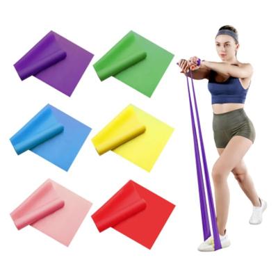 Yoga Pilates Widerstand Band Lange Training Stretch Bands für Physiotherapie Unterkörper Home Strength Elastische Übungsbänder
