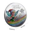 Moneda conmemorativa chapada en oro de Hada de los dientes, regalos creativos para niños, moneda de Metal física, moneda conmemorativa Crypto