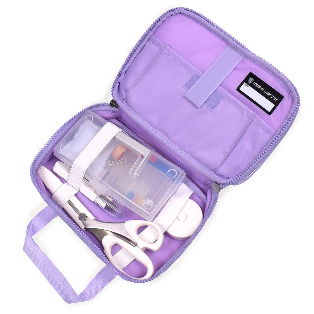 COLORFUL CANDY STYLE Sewing and for Elementary School Flower Pattern Airy Shower NN202710 Kit, Water-Repellent Lightweight, Girls, Students, Kuretake,