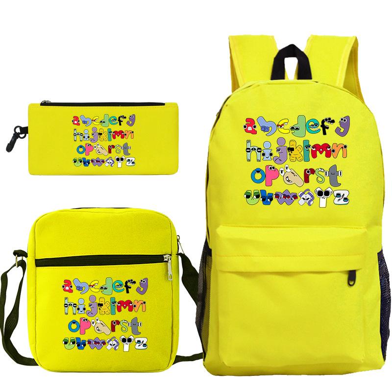 Game Alphabet Lore Alphabet Legend School Bag Backpack Shoulder Bag Pencil Case