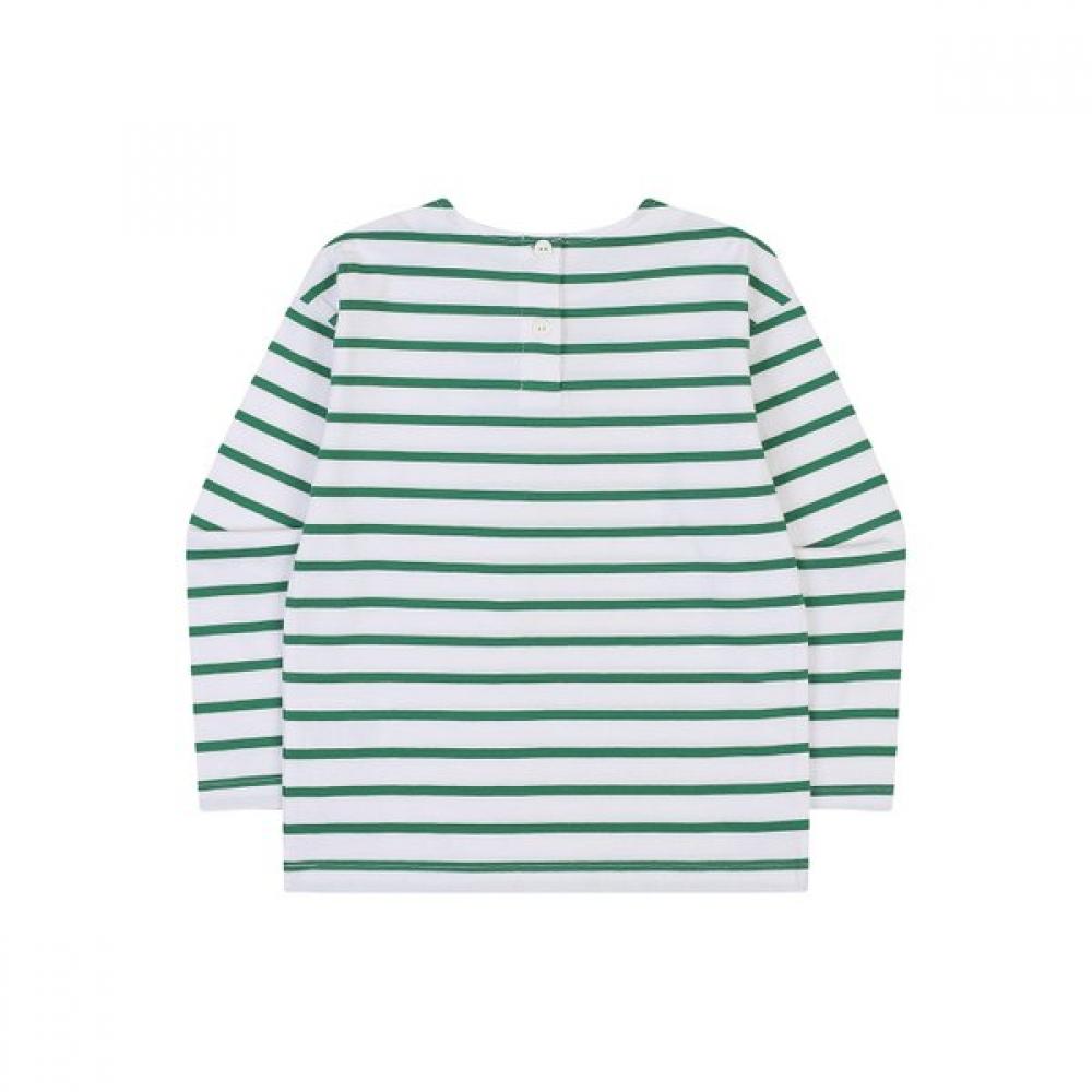 Kangol Kids STripe Long Sleeve T shirT Green Sa 0003