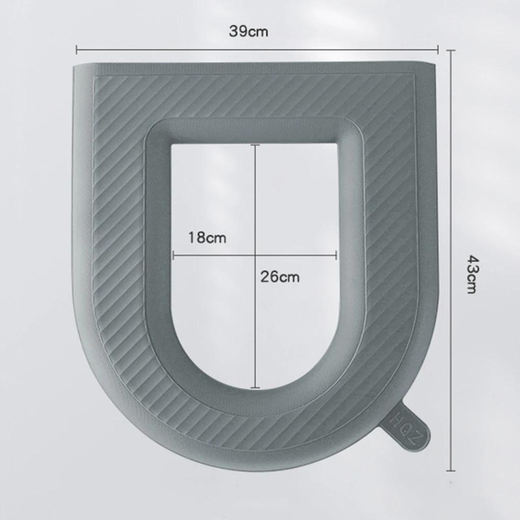 Waterpoof Soft Toilet Seat Cover Cushion Washable Closestool Mat O-shape Toilet Seat Bidet Toilet Cover Pad Bathroom Accessories