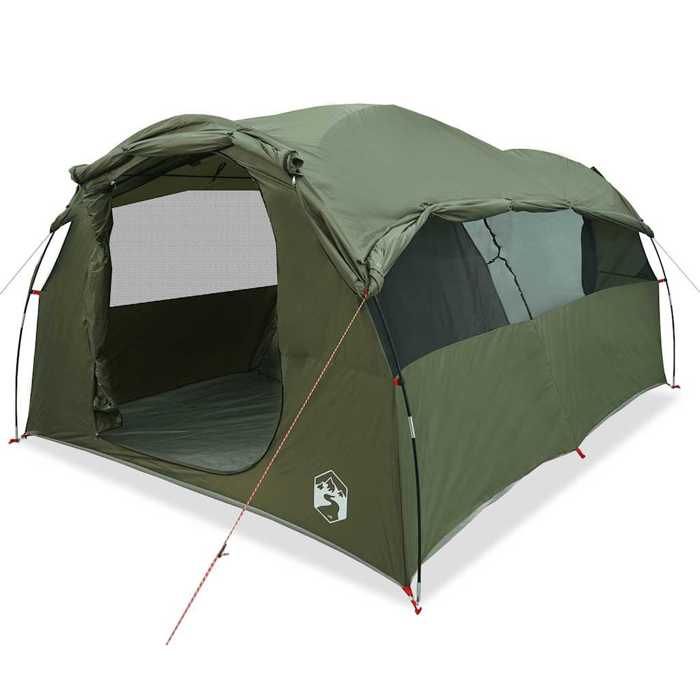 VidaXL Family Tunnel Tent 6 Person Olive Green Waterproof, Tent, Garden Tent, Outdoor Shelter, Camping Tent, 4009575
