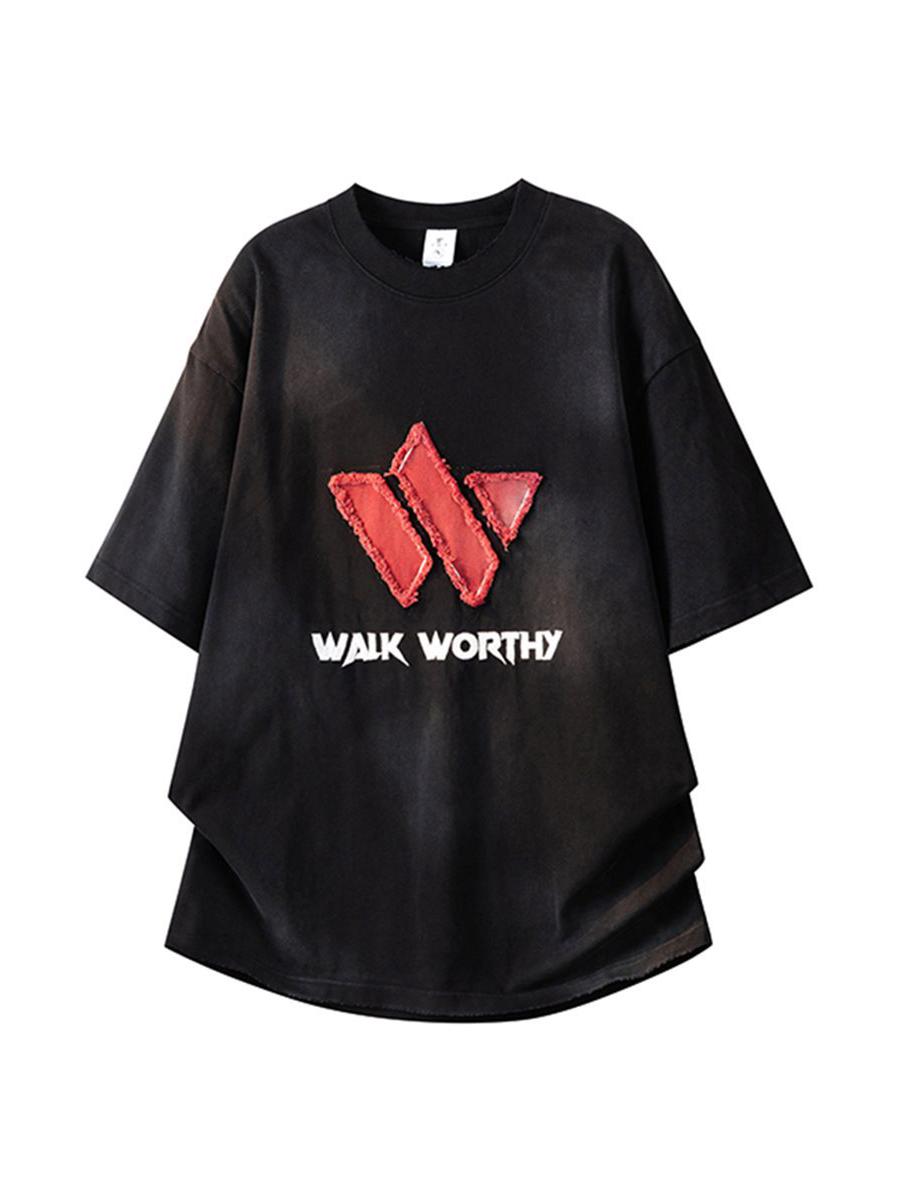 

Trendy Heavyweight Unisex Scoundrel T-shirt - American Design Short Sleeve Casual Summer Top M чёрный