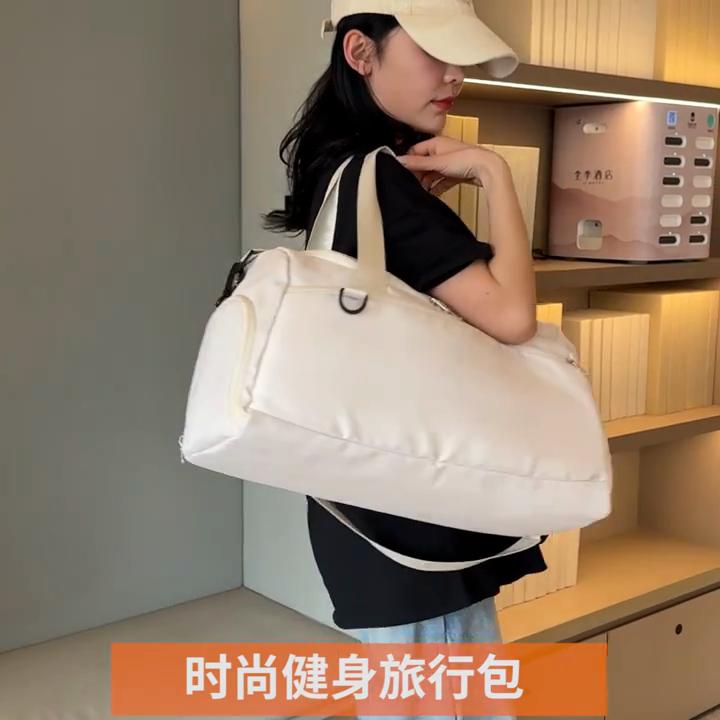 Oxford Waterproof Travel Duffle Bag, Weekender Overnight Gym Bag with Dry Wet Separation, Multi-Functional Sports Handheld Tote