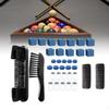 Billiards Pool Table Brush Snooker Accessories Slip On Cue Tips Replacements Portable