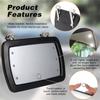 Car Sun Visor Mirror Makeup Sun-Shading Cosmetic Mirror Vanity Mirror Automobile Make Up Mirror With Six LED Lights Car Styling