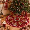 New Christmas Tree Skirt Creative and Exquisitely Printed Tree Skirt for The Base of Your Christmas Tree Christmas Decoration