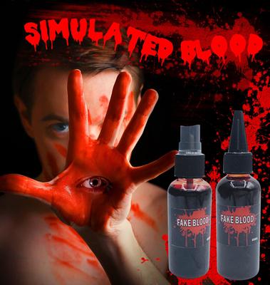 60ml Fake Blood Spray For Cosplay  Blood Washable For Clothes And Face Fale Blood Makeup