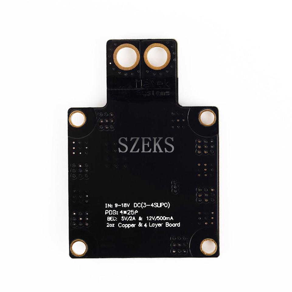 MATEK Mini Power Hub PDB XT60 Deska pro distribuci napájení PDB-XT60 s BEC 5V/12V pro FPV Dron Kvadrokoptéru QAV210 QAV-R QAV-X