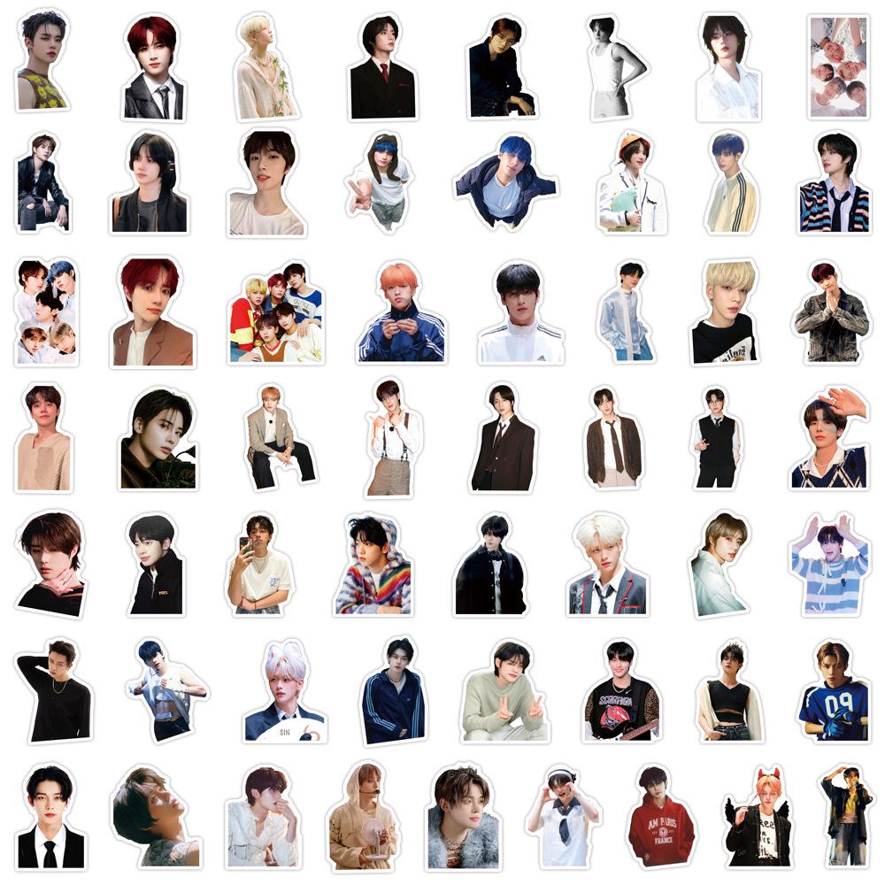 55 TXT Boy Group Stickers - Waterproof Decorations for Phones, Luggage & Bottles