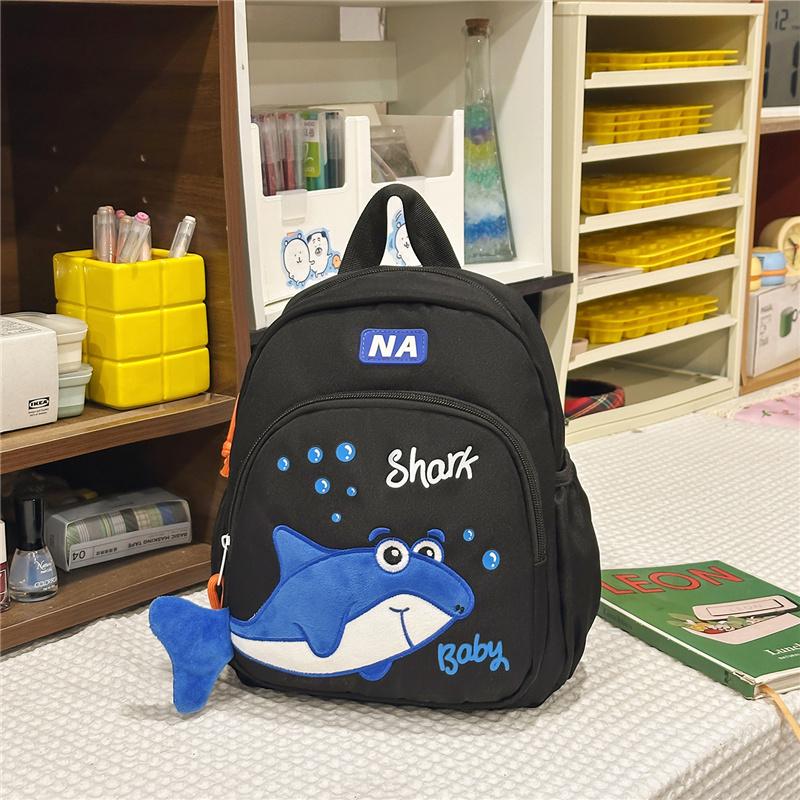 Children's Shark Backpack Lightweight Large Capacity Schoolbag